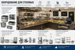 Оборудование для столовых: как организовать производственный процесс и обслуживание