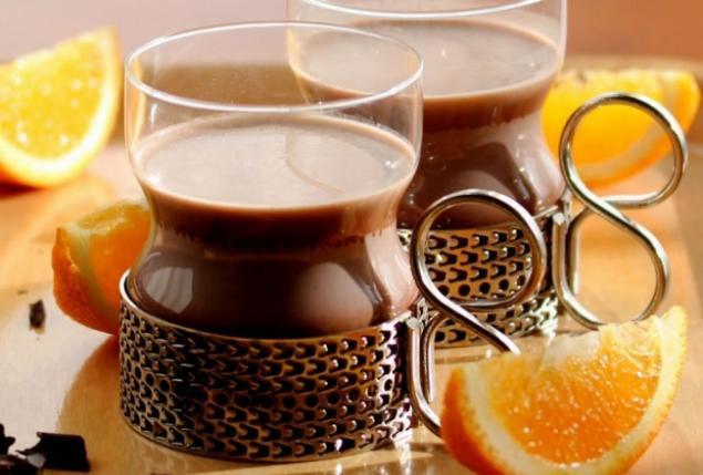 как сварить какао на молоке с апельсиновым ликером