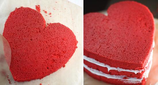 как сделать торт сердце без формы из готовых коржей